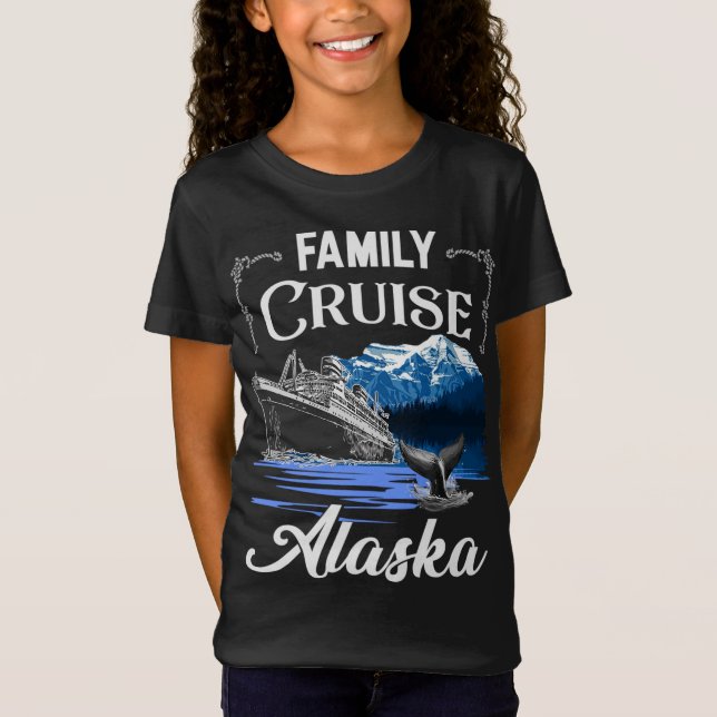 Alaska Family Cruise Manar Women and Kids T Shirt (Framsida)