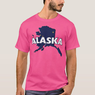 Alaska Färgad State Print TShirt 2 T Shirt