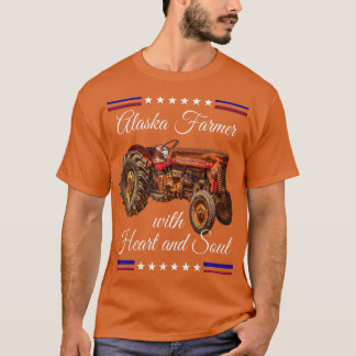 Alaska Farmer Retro T Shirt