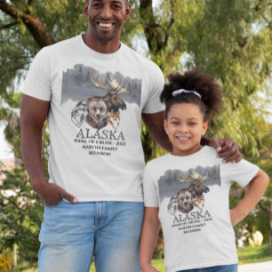 Alaska Fartygs embarkering Kryssning Djur T Shirt