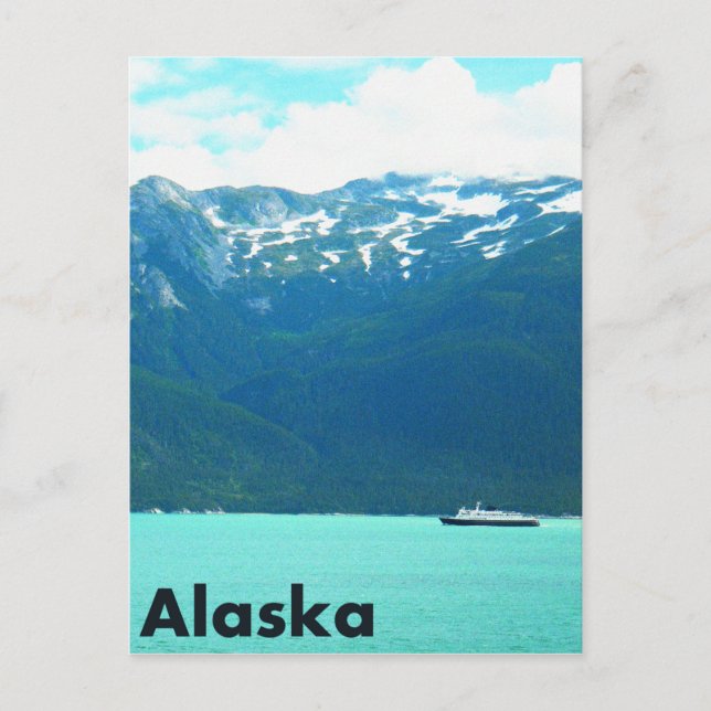 Alaska Ferry Vykort (Framsida)