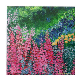 Alaska Fireweed Ceramic Tile Kakelplatta