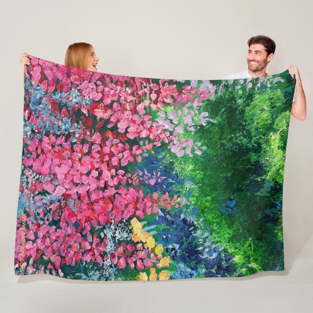 Alaska Fireweed Fleece Blanket (På plats)