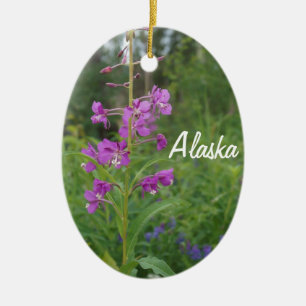 Alaska Fireweed jul Ornament Personlig