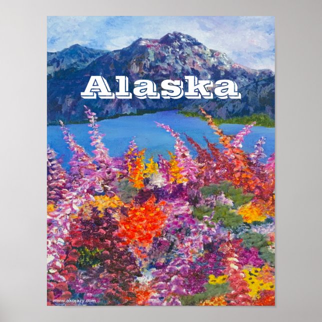 Alaska Fireweed Matt Poster (Framsidan)