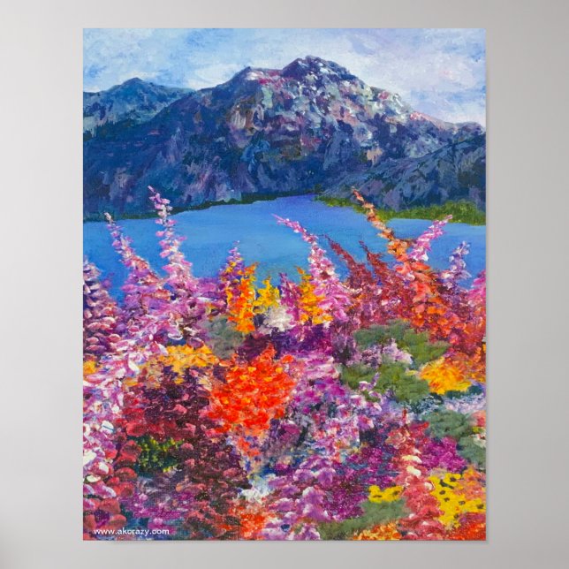 Alaska Fireweed Matt Poster (Framsidan)