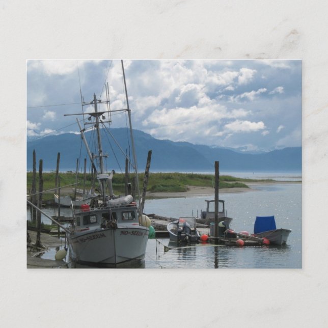 Alaska Fishing Boat Vykort (Framsida)