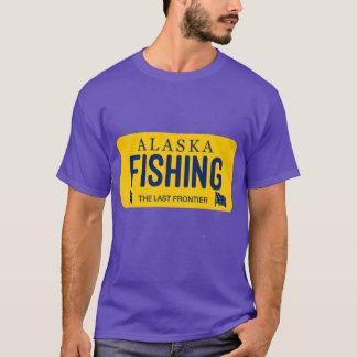 Alaska fiskelicensskylt t shirt