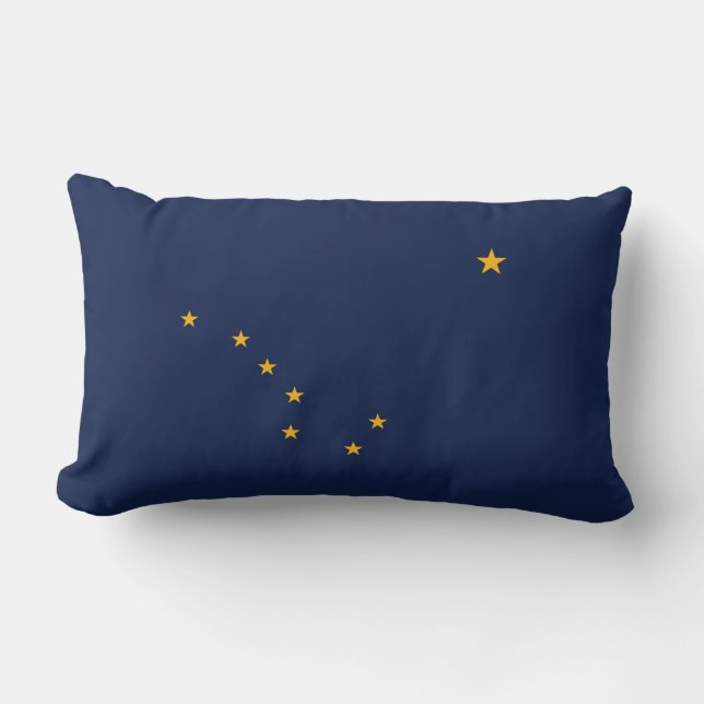 Alaska Flagga American MoJo Pillow Lumbarkudde (Framsida)