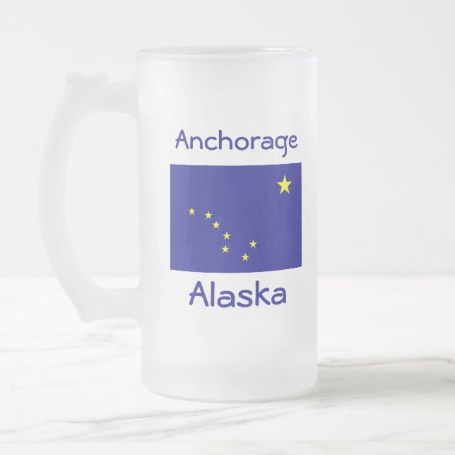 Alaska Flagga City Mugg (Vänster)