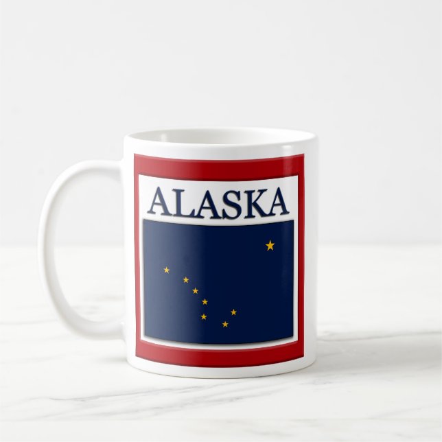 Alaska Flagga Design Kaffemugg (Vänster)