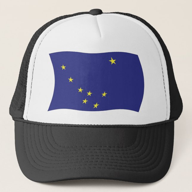 Alaska Flagga Hat Truckerkeps (Framsida)