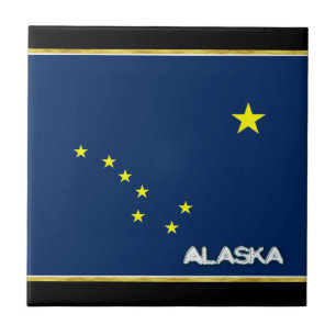 Alaska flagga kakelplatta