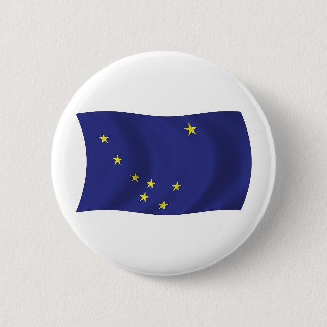 Alaska Flagga Knapp (Framsida)