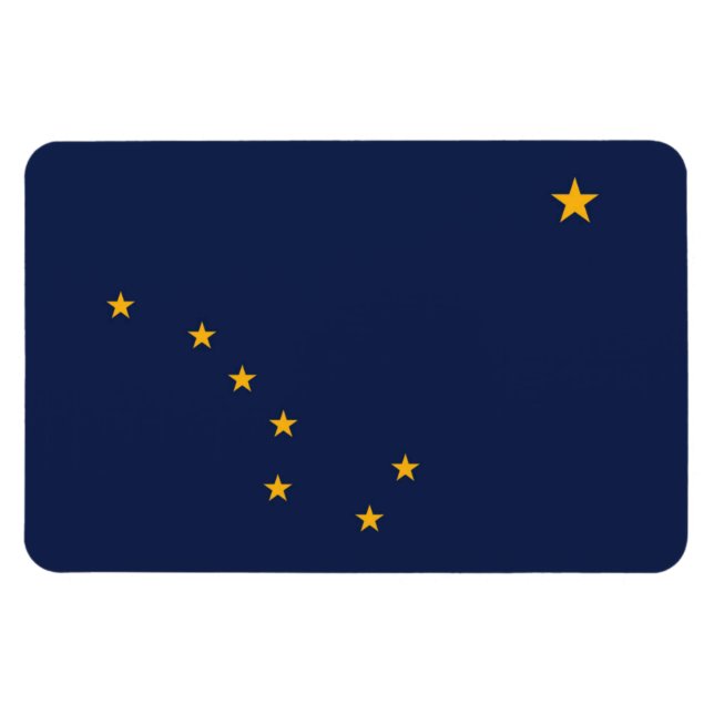 Alaska Flagga Magnet (Horisontell)