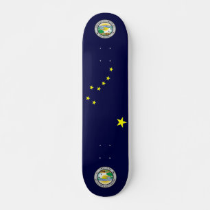 Alaska flagga mini skateboard bräda 18,5 cm