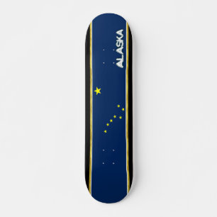 Alaska flagga mini skateboard bräda 18,5 cm