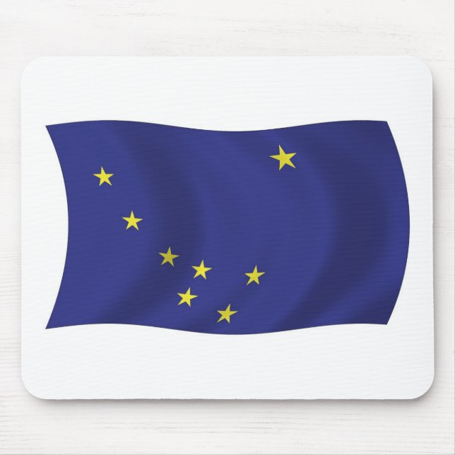 Alaska Flagga Mousepad Musmatta (Framsidan)
