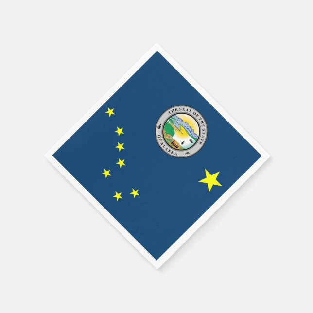 Alaska flagga pappersservett (Hörn)