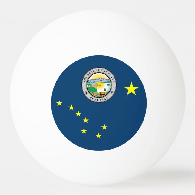 Alaska flagga pingisboll (Framsidan)