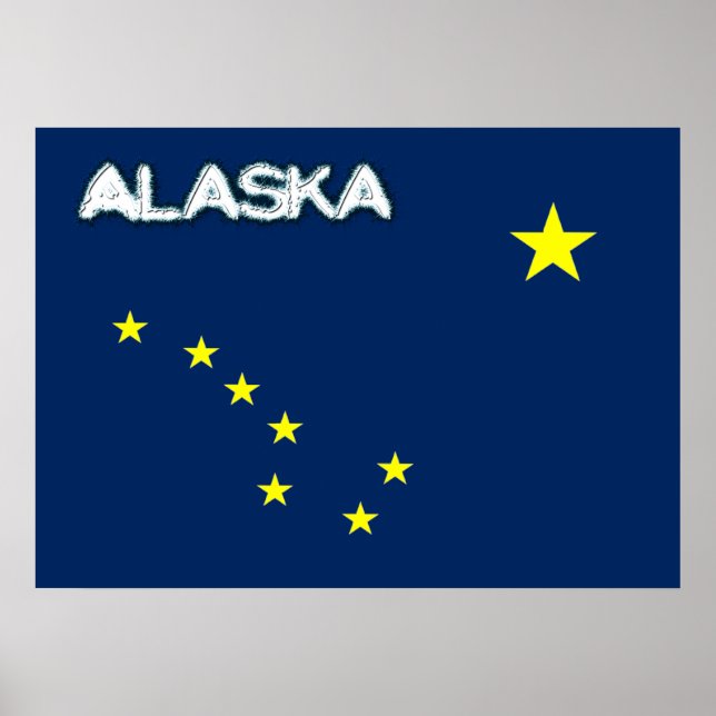 Alaska flagga poster (Framsidan)