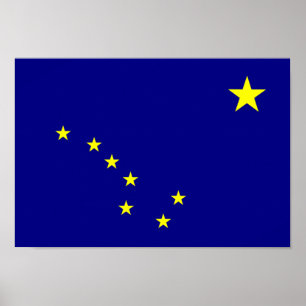 Alaska Flagga Poster