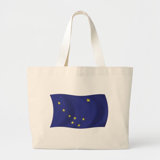Alaska Flagga Totebag Jumbo Tygkasse (Framsidan)