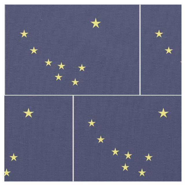 ALASKA Flagga - Tyg (Närbild)