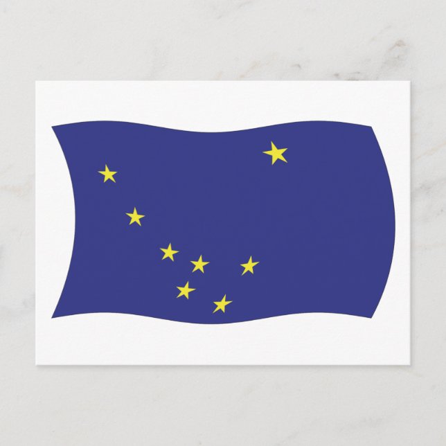 Alaska Flagga vykort (Framsida)