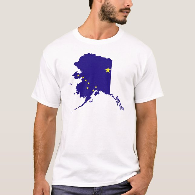 Alaska flaggakarta t-shirt (Framsida)