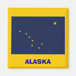 Alaska* flaggamagnet/Alaska Sjunker Magneten Magnet
