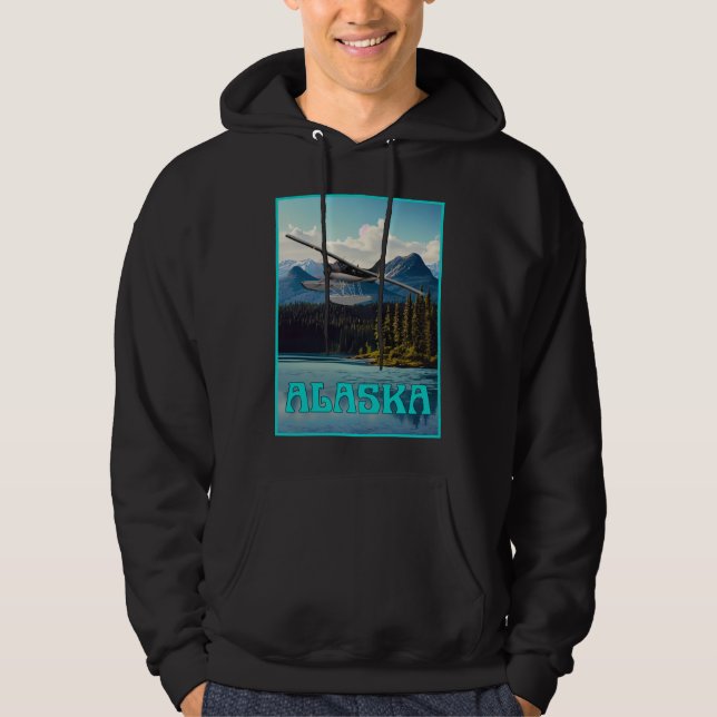 Alaska flyta flygplan hoodie (Framsida)