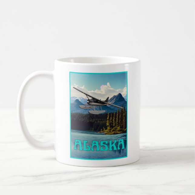 Alaska flyta flygplan kaffemugg (Vänster)