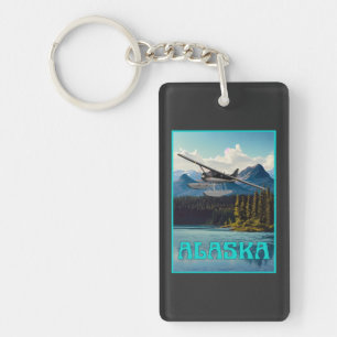 Alaska flyta flygplan nyckelring