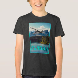 Alaska flyta flygplan t shirt