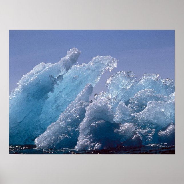 Alaska Flytande Ice Berg Poster (Framsidan)