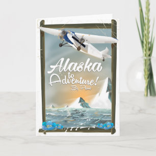 Alaska för äventyr! helgkort