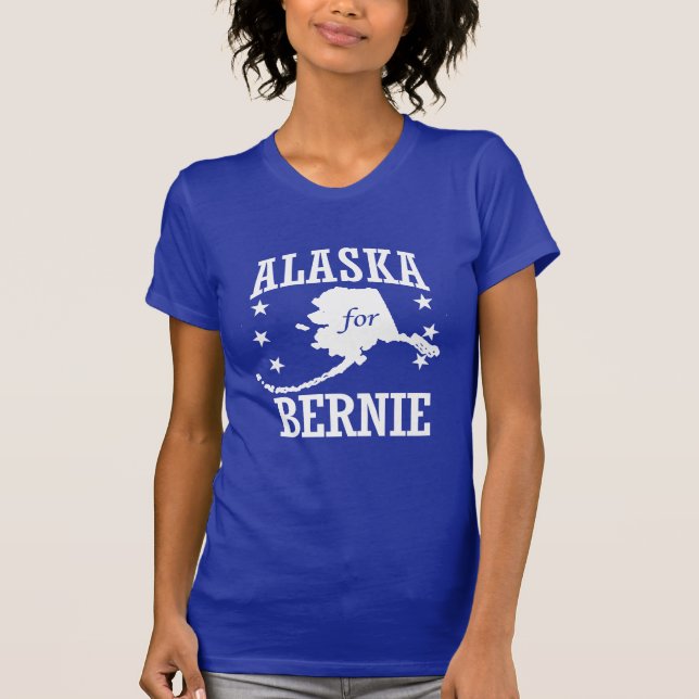 ALASKA FÖR BERNIE SLIPMASKINER T SHIRT (Framsida)