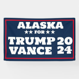 Alaska for Trump Vance 2024 Banner