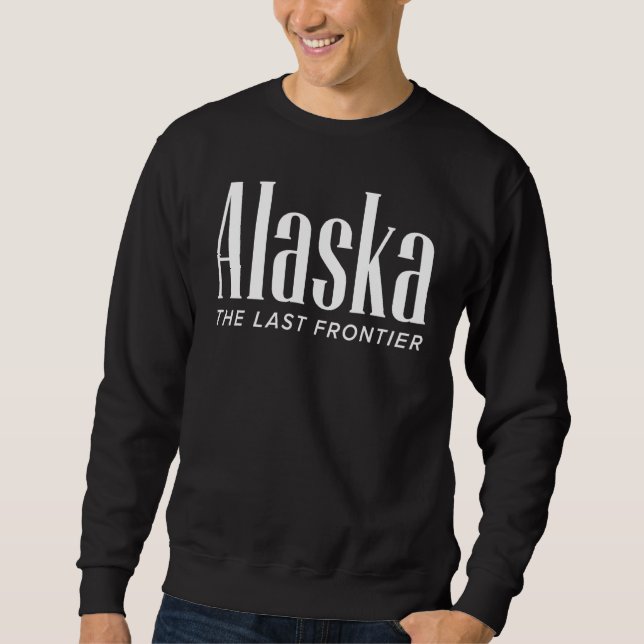 Alaska   For Women Graphic Last Frontier Ak 6 Lång Ärmad Tröja (Framsida)