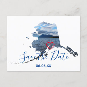 Alaska Form Foto Spara datumet Meddelande Vykort