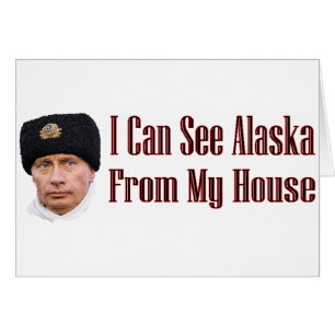 Alaska från mitt hus hälsningskort