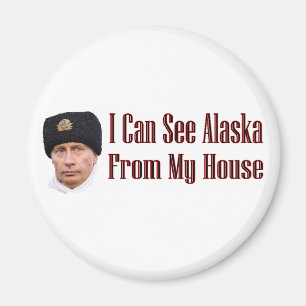 Alaska från mitt hus magnet