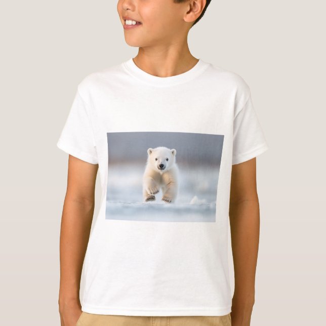Alaska Funny Polar Bear Unge Kids’ T-Shirt (Framsida)