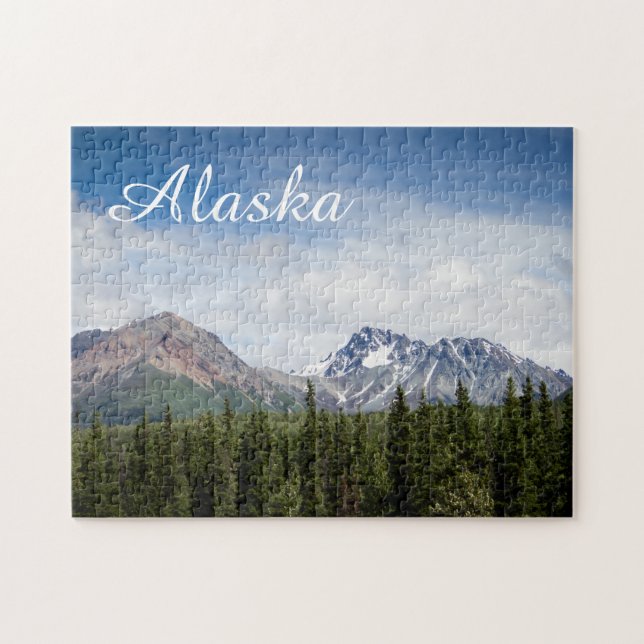 Alaska gåvor och souvenir - bergpussel pussel (Horisontell)