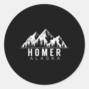 Alaska Gif Homer Alaska Runt Klistermärke