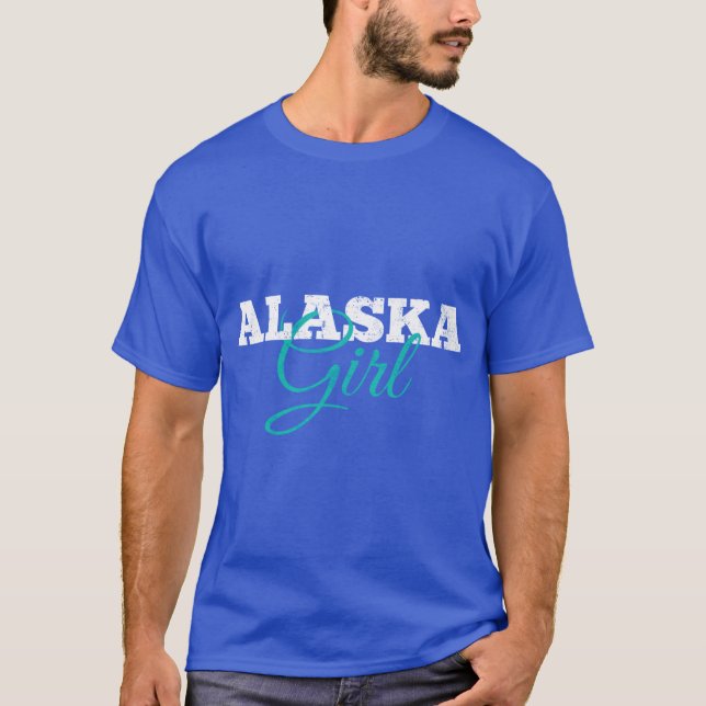 Alaska Girl Alaska T Shirt (Framsida)