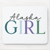 “Alaska Girl” Färgrik typografi