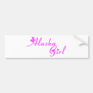 Alaska Girl Shirt Bildekal