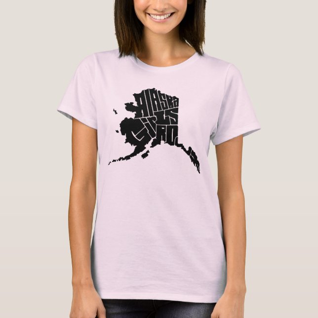 Alaska Girls Sten! Tee Shirt (Framsida)